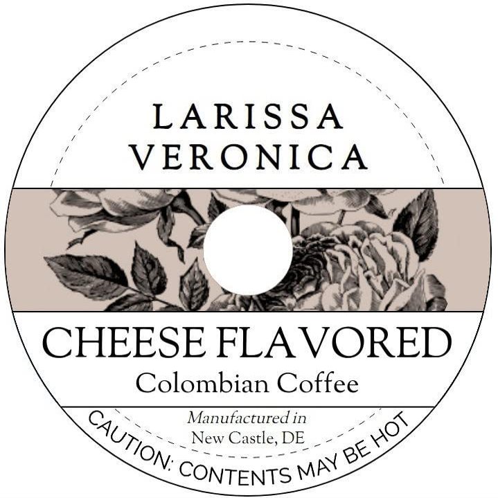 Cheese Flavored Colombian Coffee (Single Serve K-Cup Pods) (Gourmet, Naturally Flavored, Whole Coffee Beans) (12 pods, ZIN: 571883) - 2 Pack