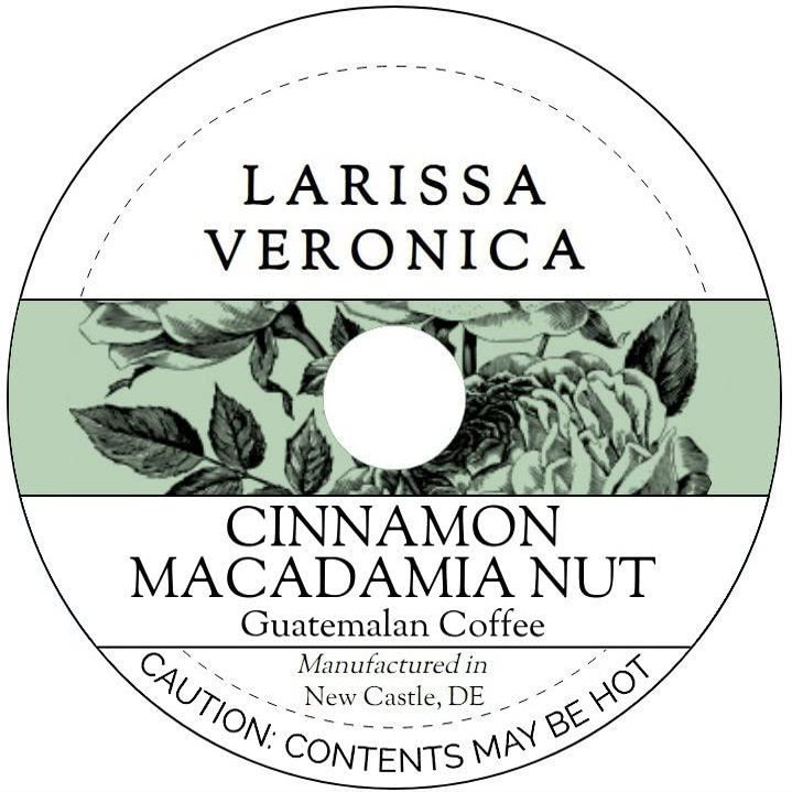 Cinnamon Macadamia Nut Guatemalan Coffee (Single Serve K-Cup Pods) (Gourmet, Naturally Flavored, Whole Coffee Beans) (12 pods, ZIN: 575290) - 2 Pack