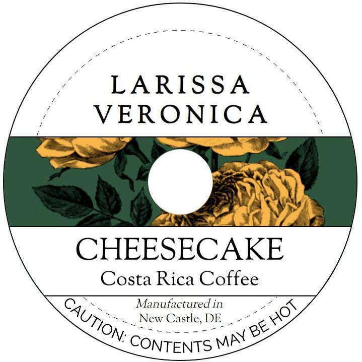 Cheesecake Costa Rica Coffee (Single Serve K-Cup Pods) (Gourmet, Naturally Flavored, Whole Coffee Beans) (12 pods, ZIN: 571903) - 2 Pack