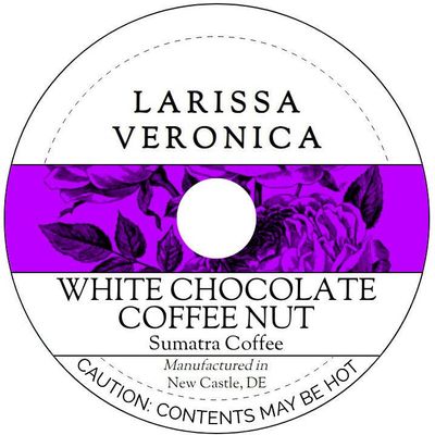 White Chocolate Coffee Nut Sumatra Coffee (Single Serve K-Cup Pods) (Gourmet, Naturally Flavored, Whole Coffee Beans) (12 pods, ZIN: 577101) - 2 Pack