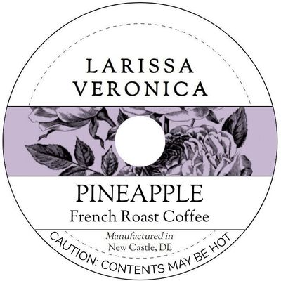 Pineapple French Roast Coffee (Single Serve K-Cup Pods) (Gourmet, Naturally Flavored, Whole Coffee Beans) (12 pods, ZIN: 574135) - 3 Pack