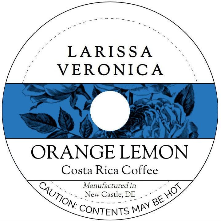Orange Lemon Costa Rica Coffee (Single Serve K-Cup Pods) (Gourmet, Naturally Flavored, Whole Coffee Beans) (12 pods, ZIN: 576047) - 2 Pack