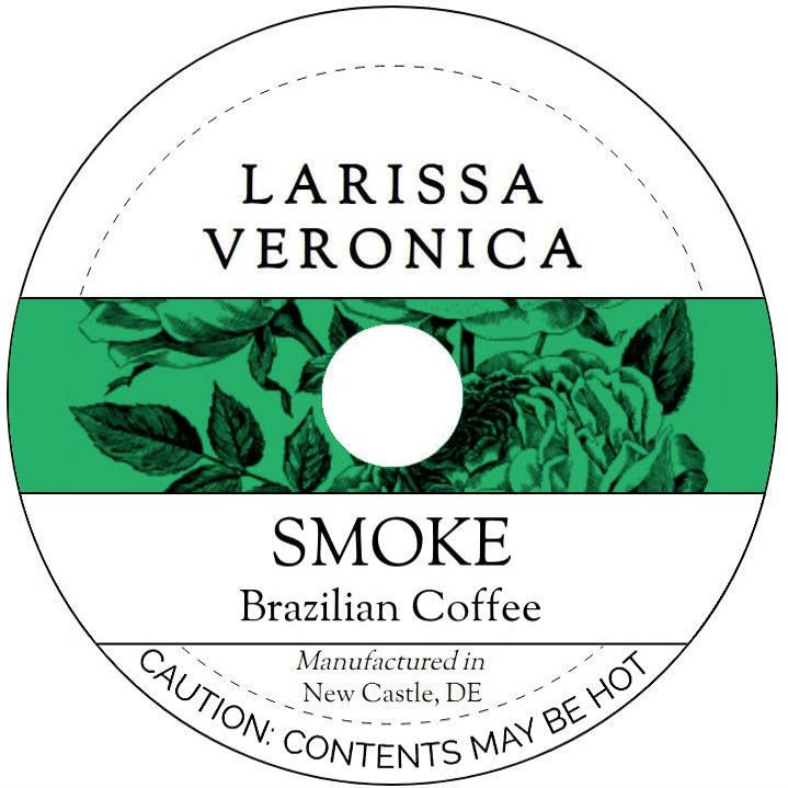 Smoke Brazilian Coffee (Single Serve K-Cup Pods) (Gourmet, Naturally Flavored, Whole Coffee Beans) (12 pods, ZIN: 574578) - 2 Pack