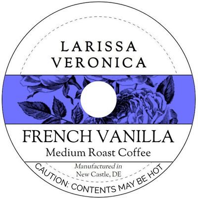 French Vanilla Medium Roast Coffee (Single Serve K-Cup Pods) (Gourmet, Naturally Flavored, Whole Coffee Beans) (12 pods, ZIN: 572744) - 2 Pack