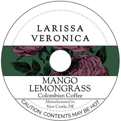 Mango Lemongrass Colombian Coffee (Single Serve K-Cup Pods) (Gourmet, Naturally Flavored, Whole Coffee Beans) (12 pods, ZIN: 575547) - 3 Pack
