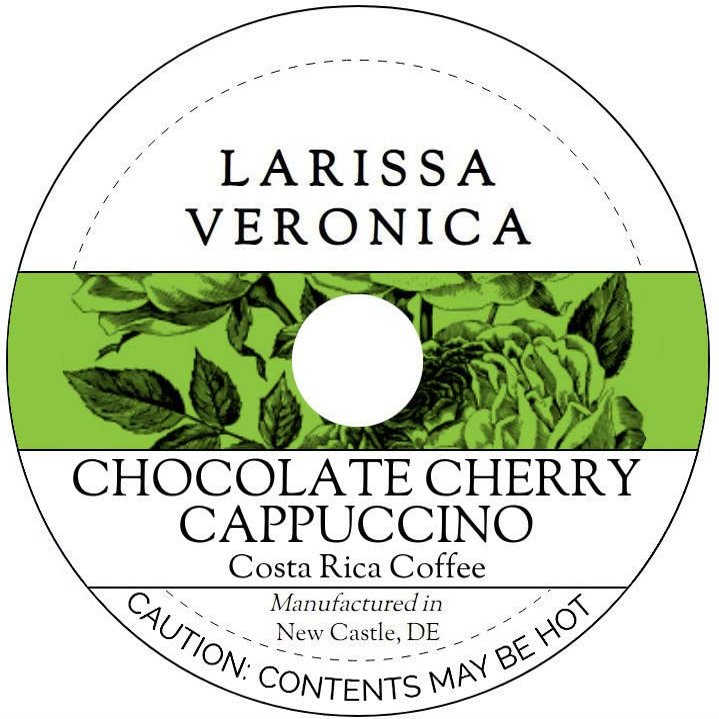 Chocolate Cherry Cappuccino Costa Rica Coffee (Single Serve K-Cup Pods) (Gourmet, Naturally Flavored, Whole Coffee Beans) (12 pods, ZIN: 578207)