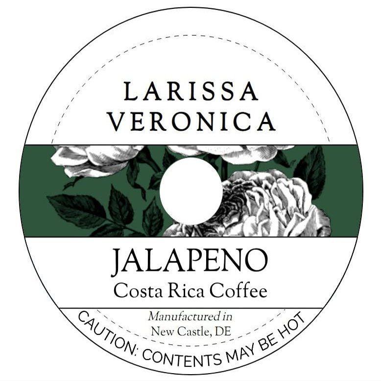 Jalapeno Costa Rica Coffee (Single Serve K-Cup Pods) (Gourmet, Naturally Flavored, Whole Coffee Beans) (12 pods, ZIN: 573167) - 2 Pack