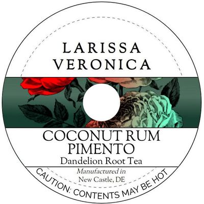 Coconut Rum Pimento Dandelion Root Tea (Single Serve K-Cup Pods) (12 pods, ZIN: 576227) - 2 Pack