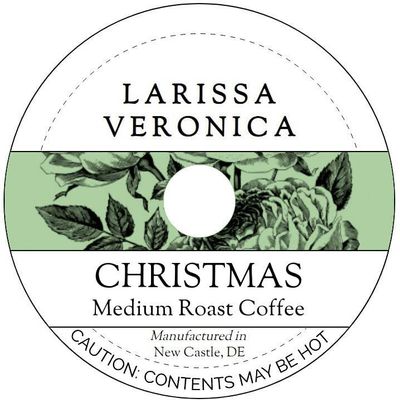 Christmas Medium Roast Coffee (Single Serve K-Cup Pods) (Gourmet, Naturally Flavored, Whole Coffee Beans) (12 pods, ZIN: 575432) - 3 Pack