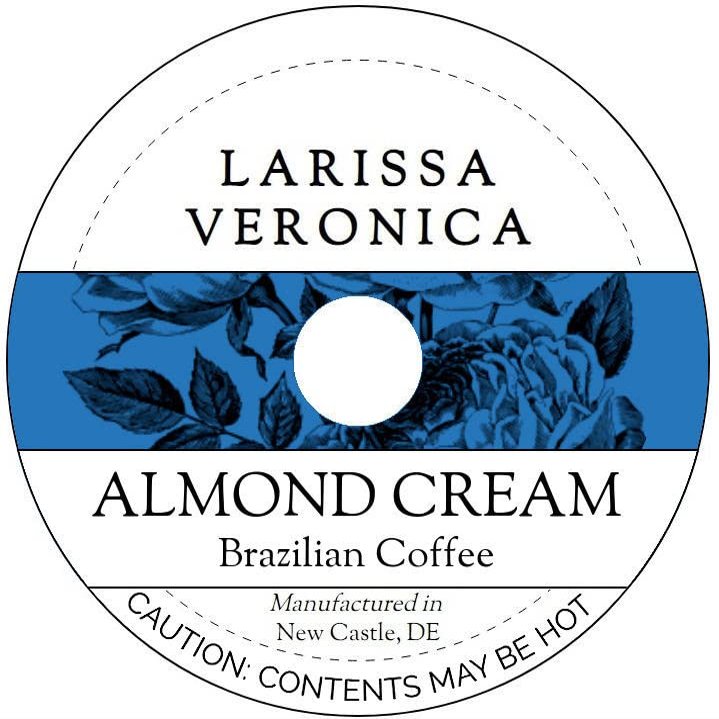 Almond Cream Brazilian Coffee (Single Serve K-Cup Pods) (Gourmet, Naturally Flavored, Whole Coffee Beans) (12 pods, ZIN: 571074) - 3 Pack