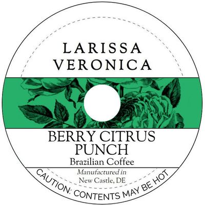 Berry Citrus Punch Brazilian Coffee (Single Serve K-Cup Pods) (Gourmet, Naturally Flavored, Whole Coffee Beans) (12 pods, ZIN: 578322) - 2 Pack