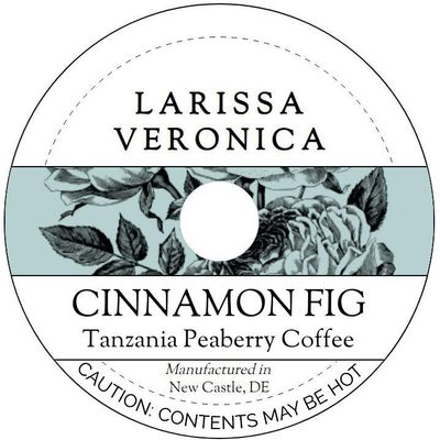 Cinnamon Fig Tanzania Peaberry Coffee (Single Serve K-Cup Pods) (Gourmet, Naturally Flavored, Whole Coffee Beans) (12 pods, ZIN: 575393) - 3 Pack
