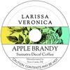 Apple Brandy Sumatra Decaf Coffee (Single Serve K-Cup Pods) (Gourmet, Naturally Flavored, Whole Coffee Beans) (12 pods, ZIN: 575198) view 1