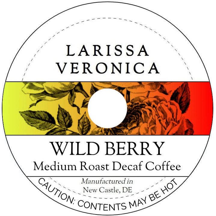 Wild Berry Medium Roast Decaf Coffee (Single Serve K-Cup Pods) (Gourmet, Naturally Flavored, Whole Coffee Beans) (12 pods, ZIN: 575081)