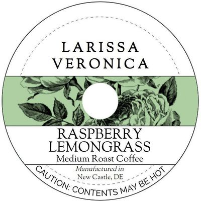 Raspberry Lemongrass Medium Roast Coffee (Single Serve K-Cup Pods) (Gourmet, Naturally Flavored, Whole Coffee Beans) (12 pods, ZIN: 575560) - 2 Pack