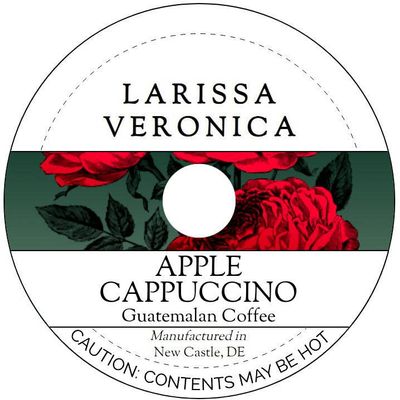 Apple Cappuccino Guatemalan Coffee (Single Serve K-Cup Pods) (Gourmet, Naturally Flavored, Whole Coffee Beans) (12 pods, ZIN: 578218) - 2 Pack