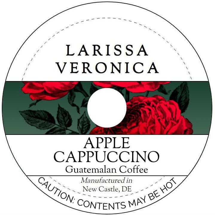 Apple Cappuccino Guatemalan Coffee (Single Serve K-Cup Pods) (Gourmet, Naturally Flavored, Whole Coffee Beans) (12 pods, ZIN: 578218) - 2 Pack