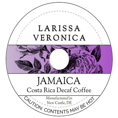 Jamaica Costa Rica Decaf Coffee (Single Serve K-Cup Pods) (Gourmet, Naturally Flavored, Whole Coffee Beans) (12 pods, ZIN: 573184)
