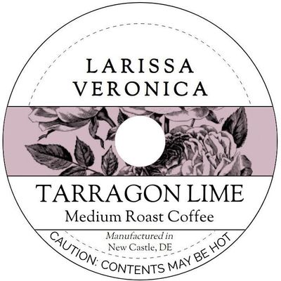 Tarragon Lime Medium Roast Coffee (Single Serve K-Cup Pods) (Gourmet, Naturally Flavored, Whole Coffee Beans) (12 pods, ZIN: 577144)