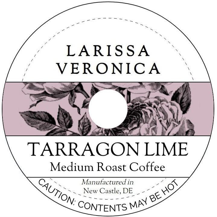 Tarragon Lime Medium Roast Coffee (Single Serve K-Cup Pods) (Gourmet, Naturally Flavored, Whole Coffee Beans) (12 pods, ZIN: 577144)