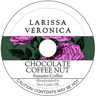 Chocolate Coffee Nut Sumatra Coffee (Single Serve K-Cup Pods) (Gourmet, Naturally Flavored, Whole Coffee Beans) (12 pods, ZIN: 577085) - 2 Pack