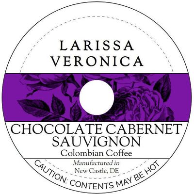 Chocolate Cabernet Sauvignon Colombian Coffee (Single Serve K-Cup Pods) (Gourmet, Naturally Flavored, Whole Coffee Beans) (12 pods, ZIN: 578075)