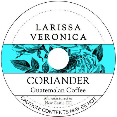 Coriander Guatemalan Coffee (Single Serve K-Cup Pods) (Gourmet, Naturally Flavored, Whole Coffee Beans) (12 pods, ZIN: 572346) - 3 Pack