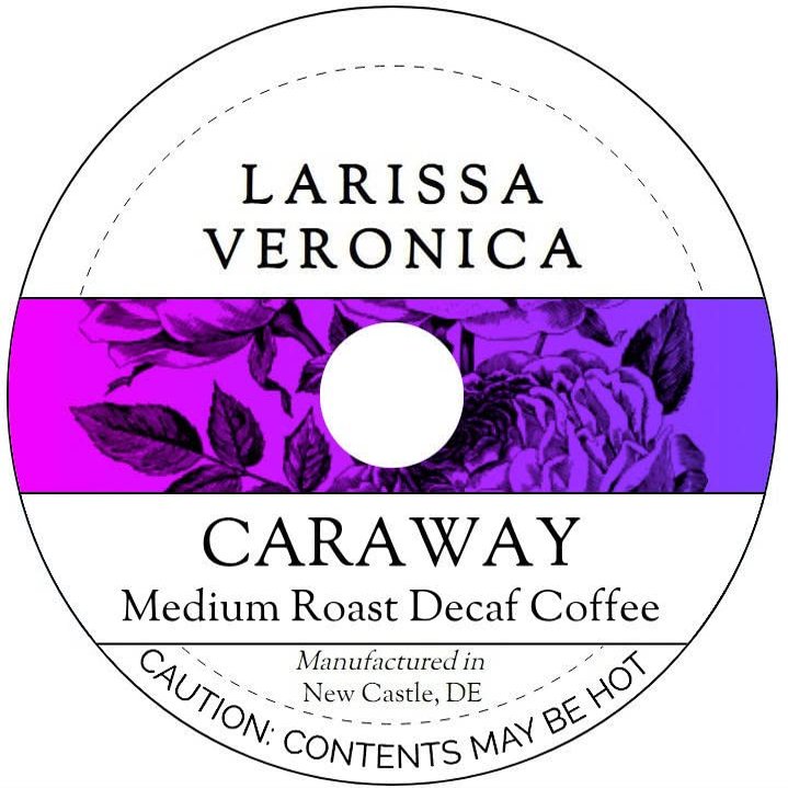 Caraway Medium Roast Decaf Coffee (Single Serve K-Cup Pods) (Gourmet, Naturally Flavored, Whole Coffee Beans) (12 pods, ZIN: 571753) - 2 Pack