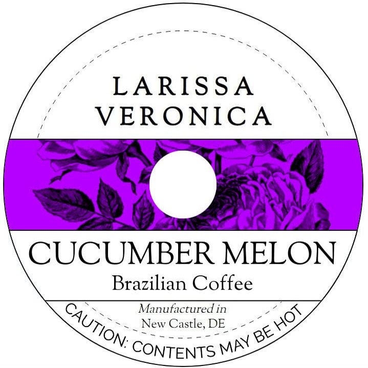 Cucumber Melon Brazilian Coffee (Single Serve K-Cup Pods) (Gourmet, Naturally Flavored, Whole Coffee Beans) (12 pods, ZIN: 572450) - 3 Pack