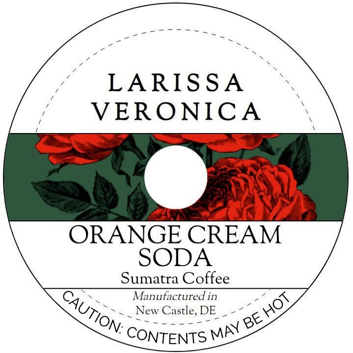 Orange Cream Soda Sumatra Coffee (Single Serve K-Cup Pods) (Gourmet, Naturally Flavored, Whole Coffee Beans) (12 pods, ZIN: 575805) - 2 Pack