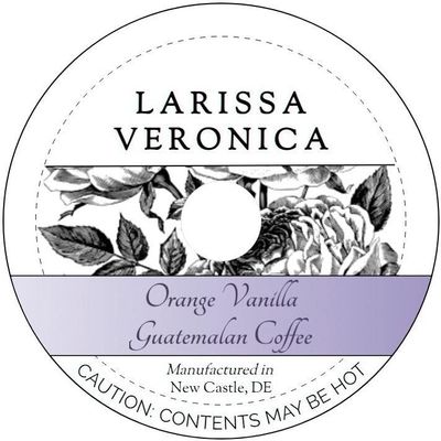 Orange Vanilla Guatemalan Coffee (Single Serve K-Cup Pods) (Gourmet, Naturally Flavored, Whole Coffee Beans) (12 pods, ZIN: 573850)
