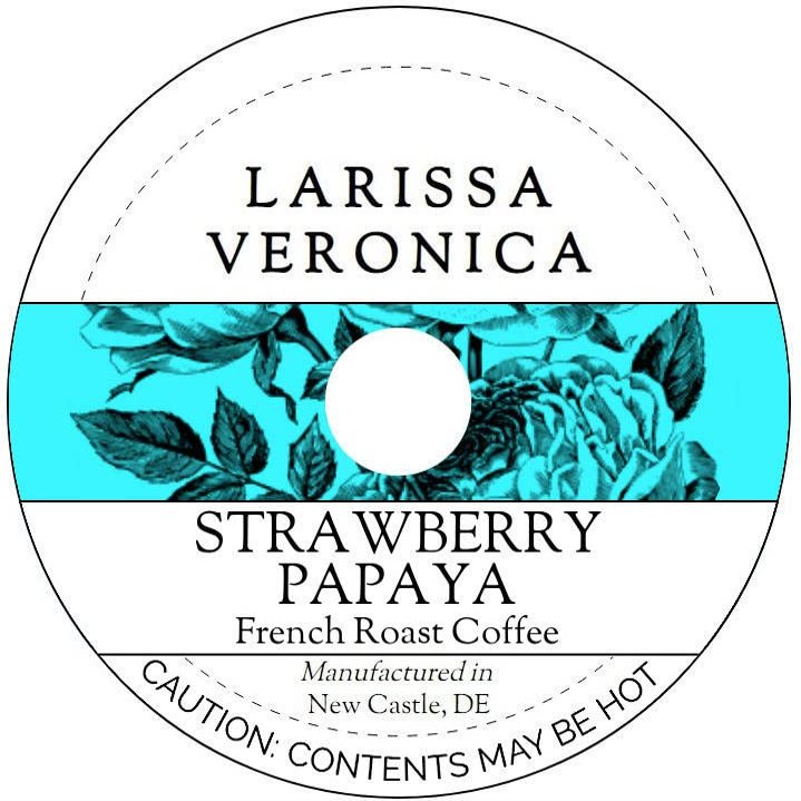 Strawberry Papaya French Roast Coffee (Single Serve K-Cup Pods) (Gourmet, Naturally Flavored, Whole Coffee Beans) (12 pods, ZIN: 576887) - 2 Pack