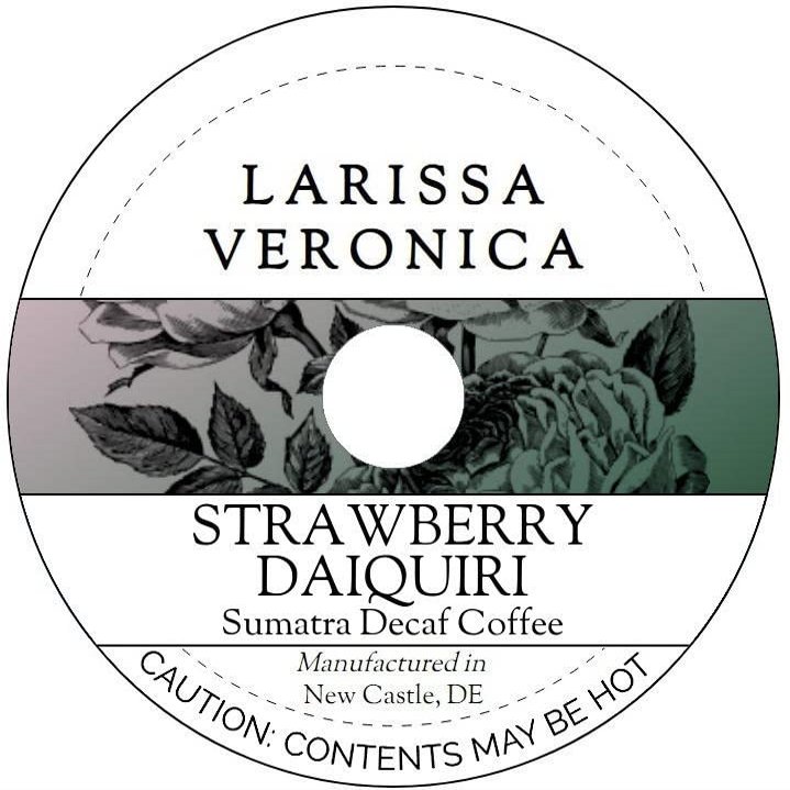 Strawberry Daiquiri Sumatra Decaf Coffee (Single Serve K-Cup Pods) (Gourmet, Naturally Flavored, Whole Coffee Beans) (12 pods, ZIN: 574670)