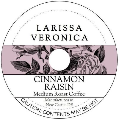 Cinnamon Raisin Medium Roast Coffee (Single Serve K-Cup Pods) (Gourmet, Naturally Flavored, Whole Coffee Beans) (12 pods, ZIN: 577912) - 2 Pack