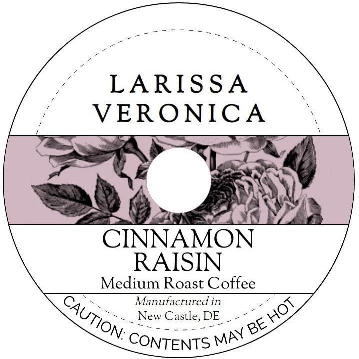Cinnamon Raisin Medium Roast Coffee (Single Serve K-Cup Pods) (Gourmet, Naturally Flavored, Whole Coffee Beans) (12 pods, ZIN: 577912) - 2 Pack