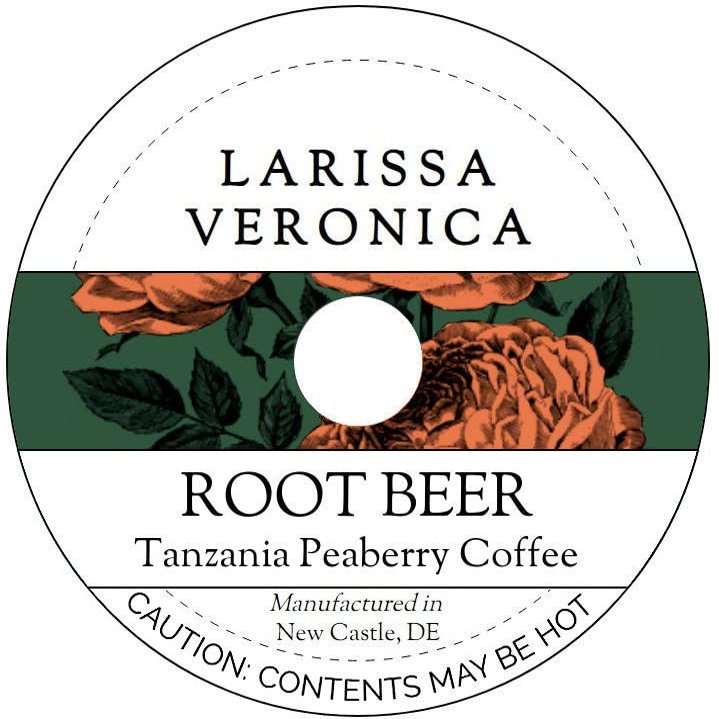 Root Beer Tanzania Peaberry Coffee (Single Serve K-Cup Pods) (Gourmet, Naturally Flavored, Whole Coffee Beans) (12 pods, ZIN: 574417)