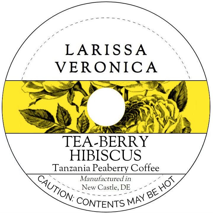 Tea-Berry Hibiscus Tanzania Peaberry Coffee (Single Serve K-Cup Pods) (Gourmet, Naturally Flavored, Whole Coffee Beans) (12 pods, ZIN: 575953) - 2 Pack