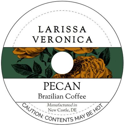 Pecan Brazilian Coffee (Single Serve K-Cup Pods) (Gourmet, Naturally Flavored, Whole Coffee Beans) (12 pods, ZIN: 574018)