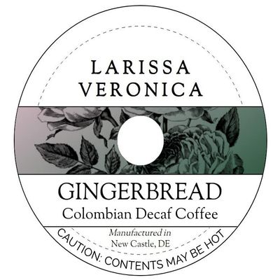 Gingerbread Colombian Decaf Coffee (Single Serve K-Cup Pods) (Gourmet, Naturally Flavored, Whole Coffee Beans) (12 pods, ZIN: 572844) - 3 Pack