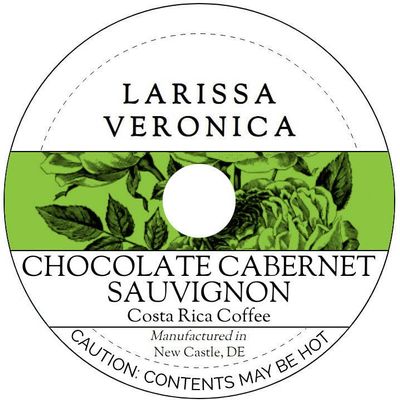 Chocolate Cabernet Sauvignon Costa Rica Coffee (Single Serve K-Cup Pods) (Gourmet, Naturally Flavored, Whole Coffee Beans) (12 pods, ZIN: 578079) - 3 Pack