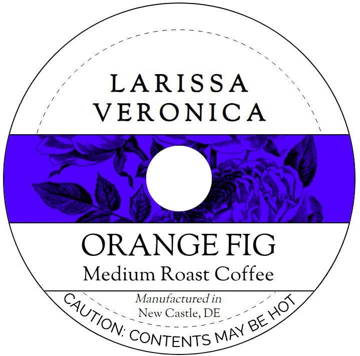 Orange Fig Medium Roast Coffee (Single Serve K-Cup Pods) (Gourmet, Naturally Flavored, Whole Coffee Beans) (12 pods, ZIN: 575352) - 2 Pack