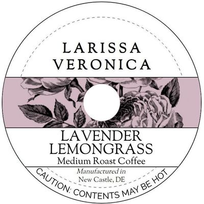 Lavender Lemongrass Medium Roast Coffee (Single Serve K-Cup Pods) (Gourmet, Naturally Flavored, Whole Coffee Beans) (12 pods, ZIN: 575528)