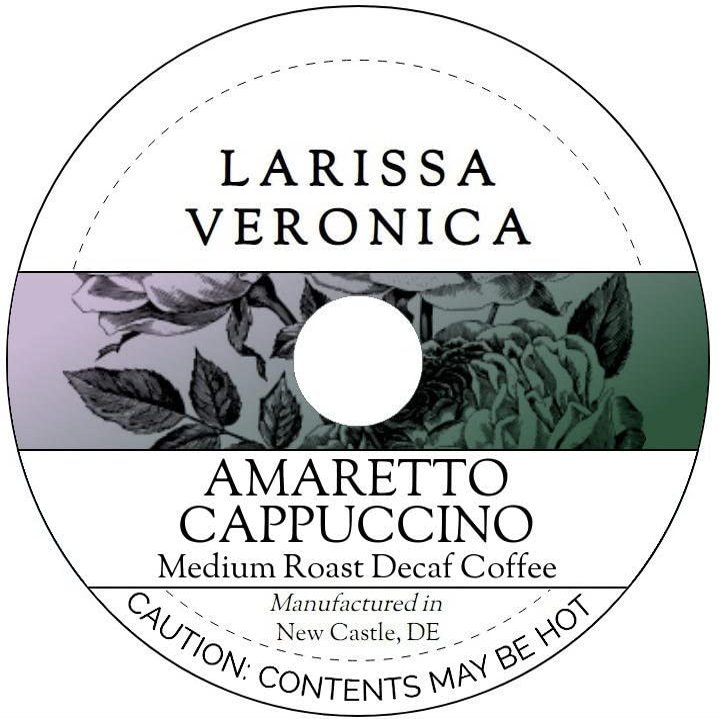 Amaretto Cappuccino Medium Roast Decaf Coffee (Single Serve K-Cup Pods) (Gourmet, Naturally Flavored, Whole Coffee Beans) (12 pods, ZIN: 571113) - 3 Pack