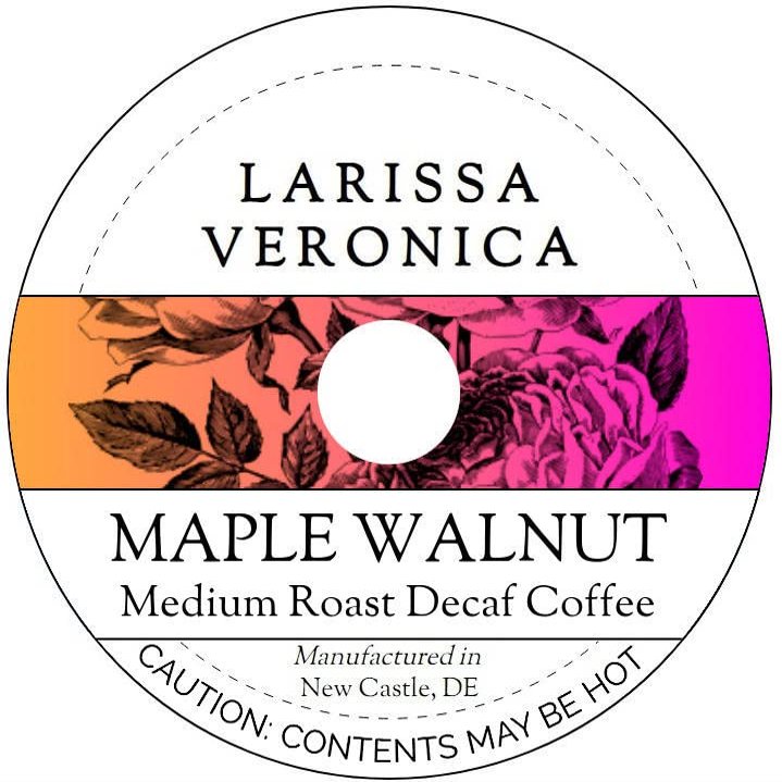 Maple Walnut Medium Roast Decaf Coffee (Single Serve K-Cup Pods) (Gourmet, Naturally Flavored, Whole Coffee Beans) (12 pods, ZIN: 575257) - 2 Pack