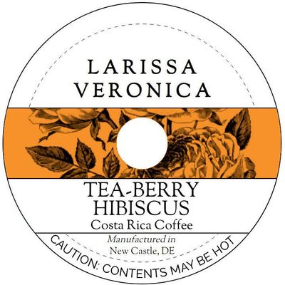 Tea-Berry Hibiscus Costa Rica Coffee (Single Serve K-Cup Pods) (Gourmet, Naturally Flavored, Whole Coffee Beans) (12 pods, ZIN: 575951) - 3 Pack