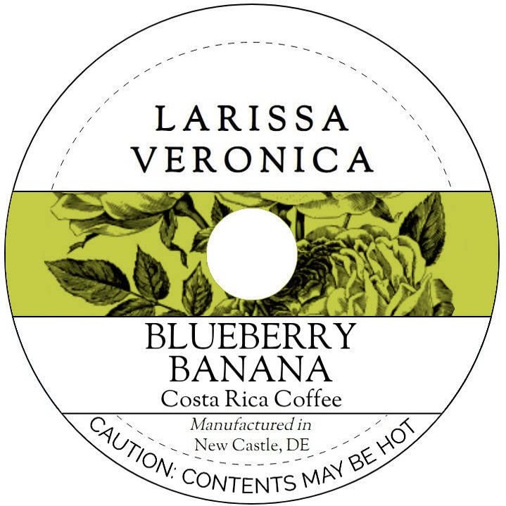 Blueberry Banana Costa Rica Coffee (Single Serve K-Cup Pods) (Gourmet, Naturally Flavored, Whole Coffee Beans) (12 pods, ZIN: 576191)