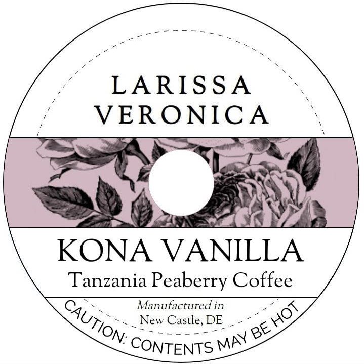 Kona Vanilla Tanzania Peaberry Coffee (Single Serve K-Cup Pods) (Gourmet, Naturally Flavored, Whole Coffee Beans) (12 pods, ZIN: 576657)