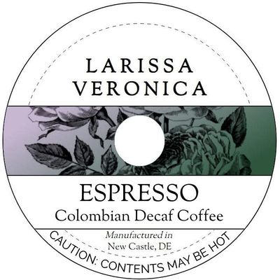Espresso Colombian Decaf Coffee (Single Serve K-Cup Pods) (Gourmet, Naturally Flavored, Whole Coffee Beans) (12 pods, ZIN: 572668) - 3 Pack