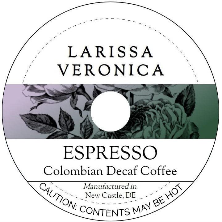 Espresso Colombian Decaf Coffee (Single Serve K-Cup Pods) (Gourmet, Naturally Flavored, Whole Coffee Beans) (12 pods, ZIN: 572668) - 3 Pack
