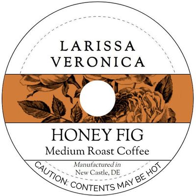 Honey Fig Medium Roast Coffee (Single Serve K-Cup Pods) (Gourmet, Naturally Flavored, Whole Coffee Beans) (12 pods, ZIN: 575336) - 2 Pack